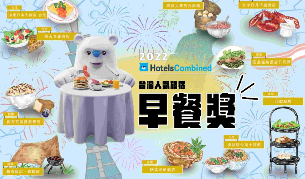 【旅讀早安】「住飯店就是要吃早餐！」HotelsCombined台灣人氣旅宿早餐獎